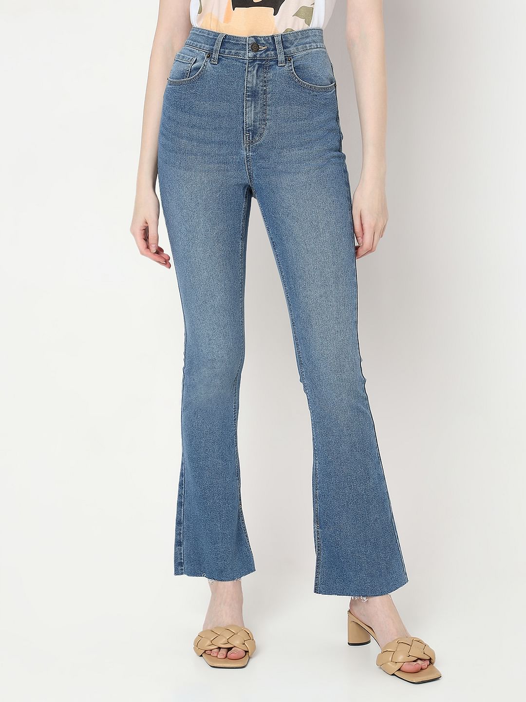 Jamie Flare Topshop Bell Bottom Jeans Mid Blue Jamie Jeans Sales