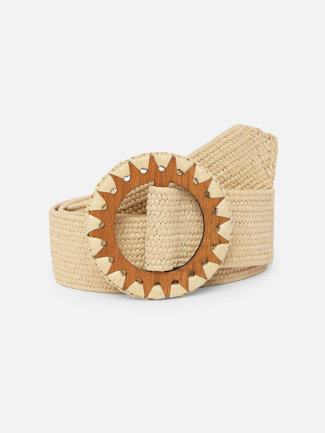 Beige Jute Waist Belt