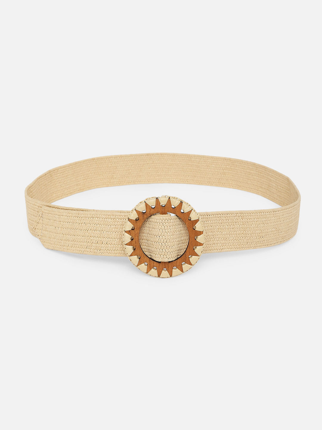 Beige Jute Waist Belt