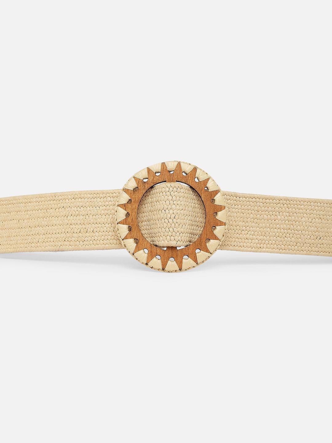 Beige Jute Waist Belt
