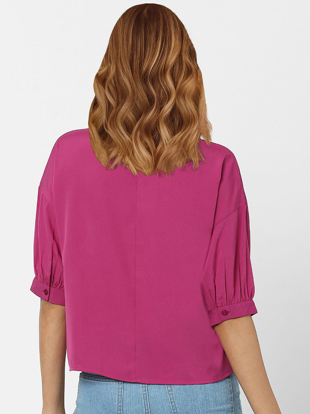 Pink V-Neck Top