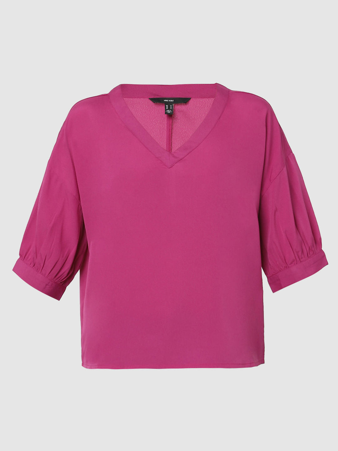 Pink V-Neck Top