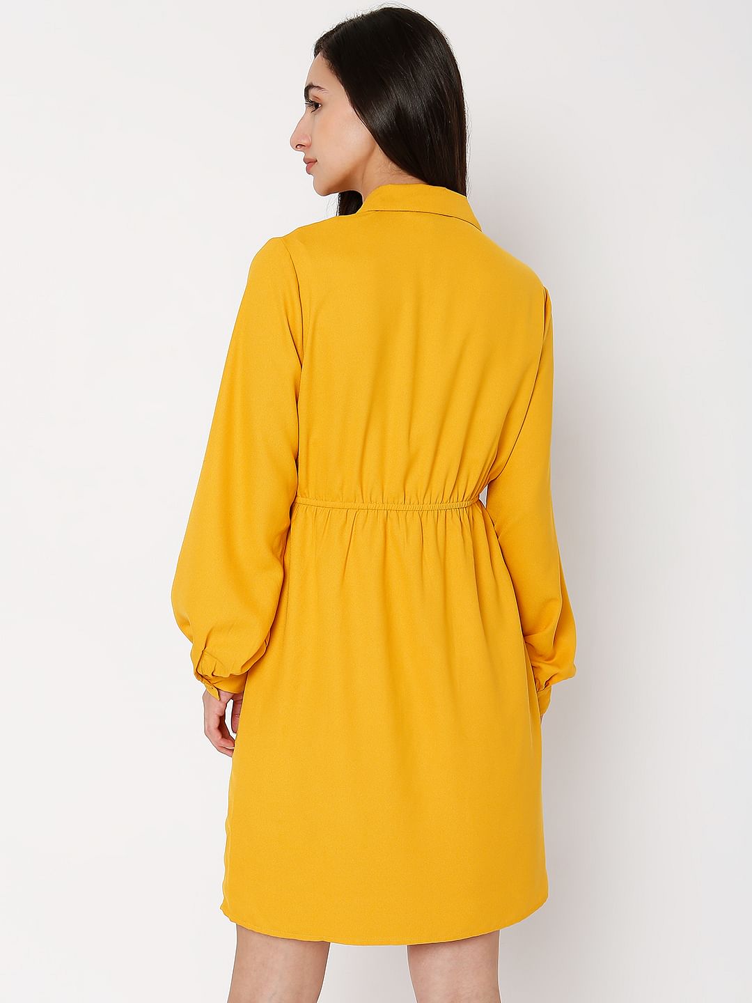 Yellow Shirt Dress
