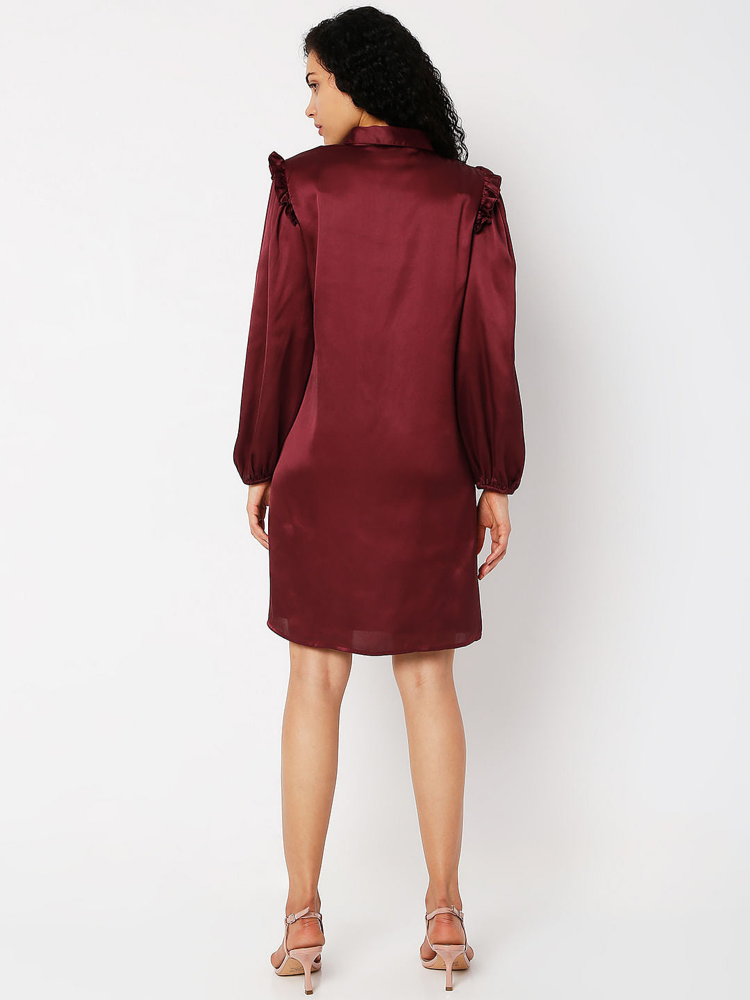 Wine Shirt Dress