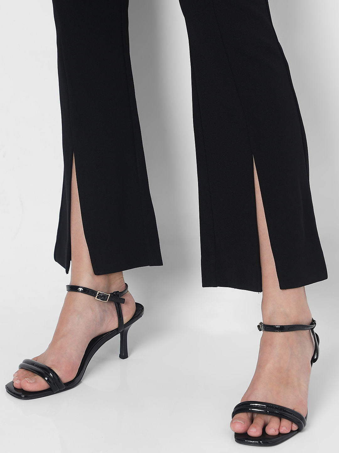 Black High Rise Bootcut Pants