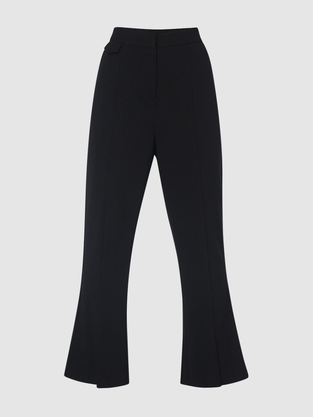Black High Rise Bootcut Pants