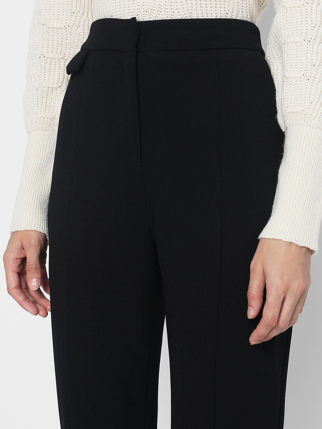 Black High Rise Bootcut Pants