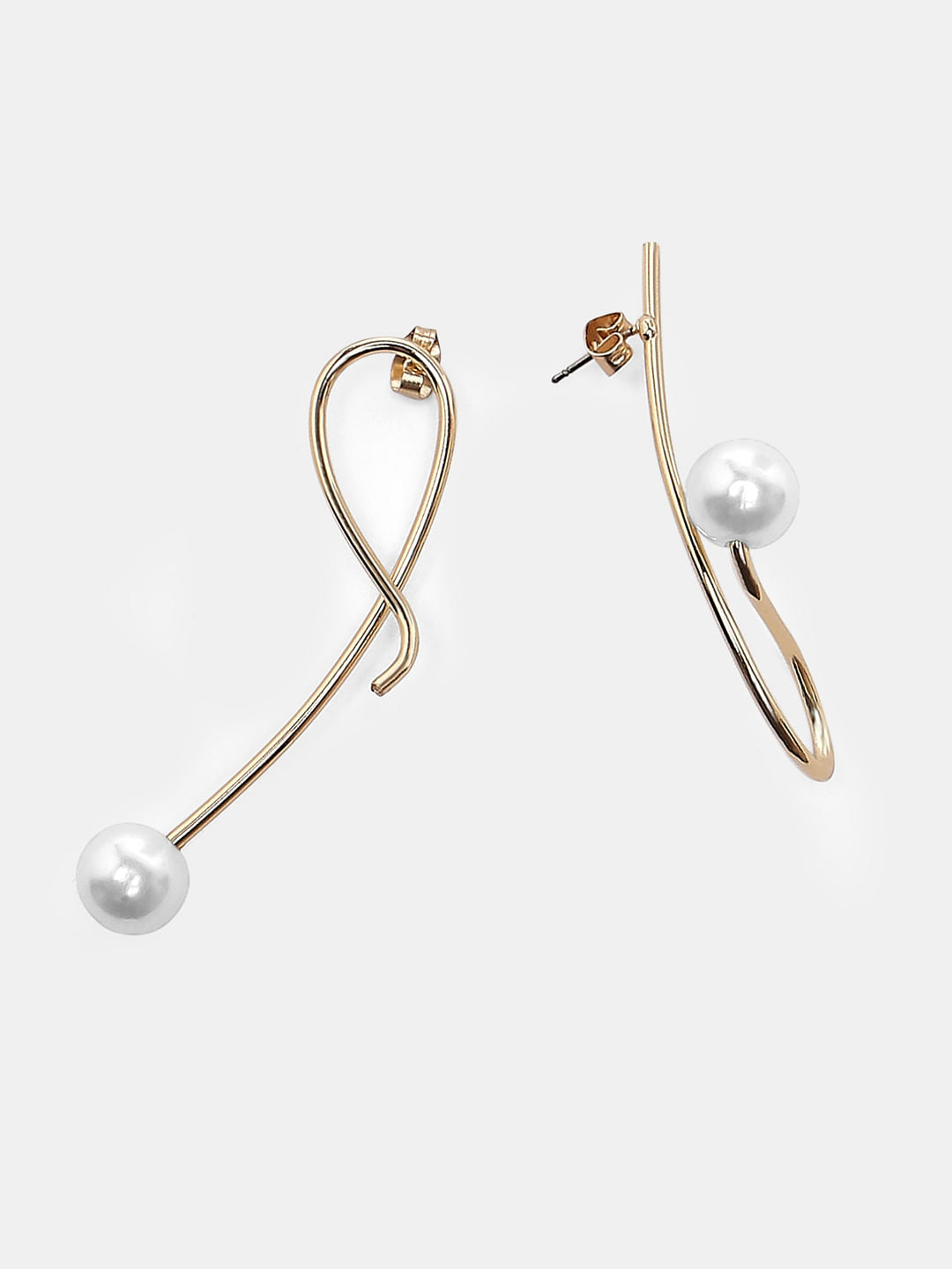 Golden Pearl Earrings