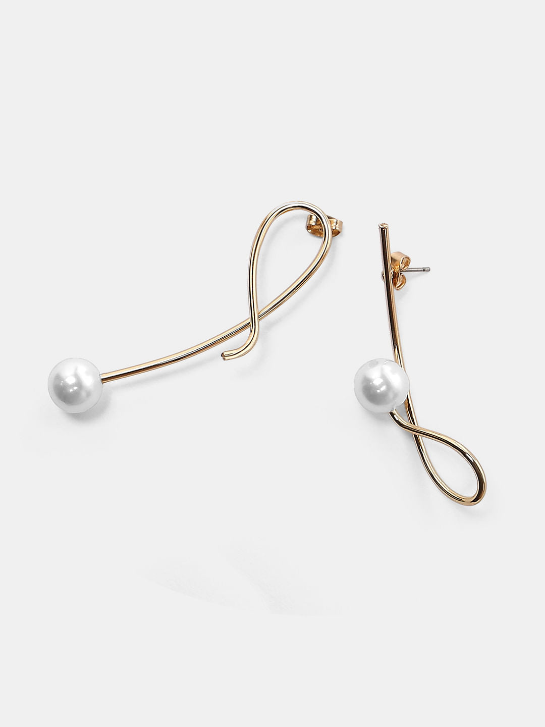 Golden Pearl Earrings