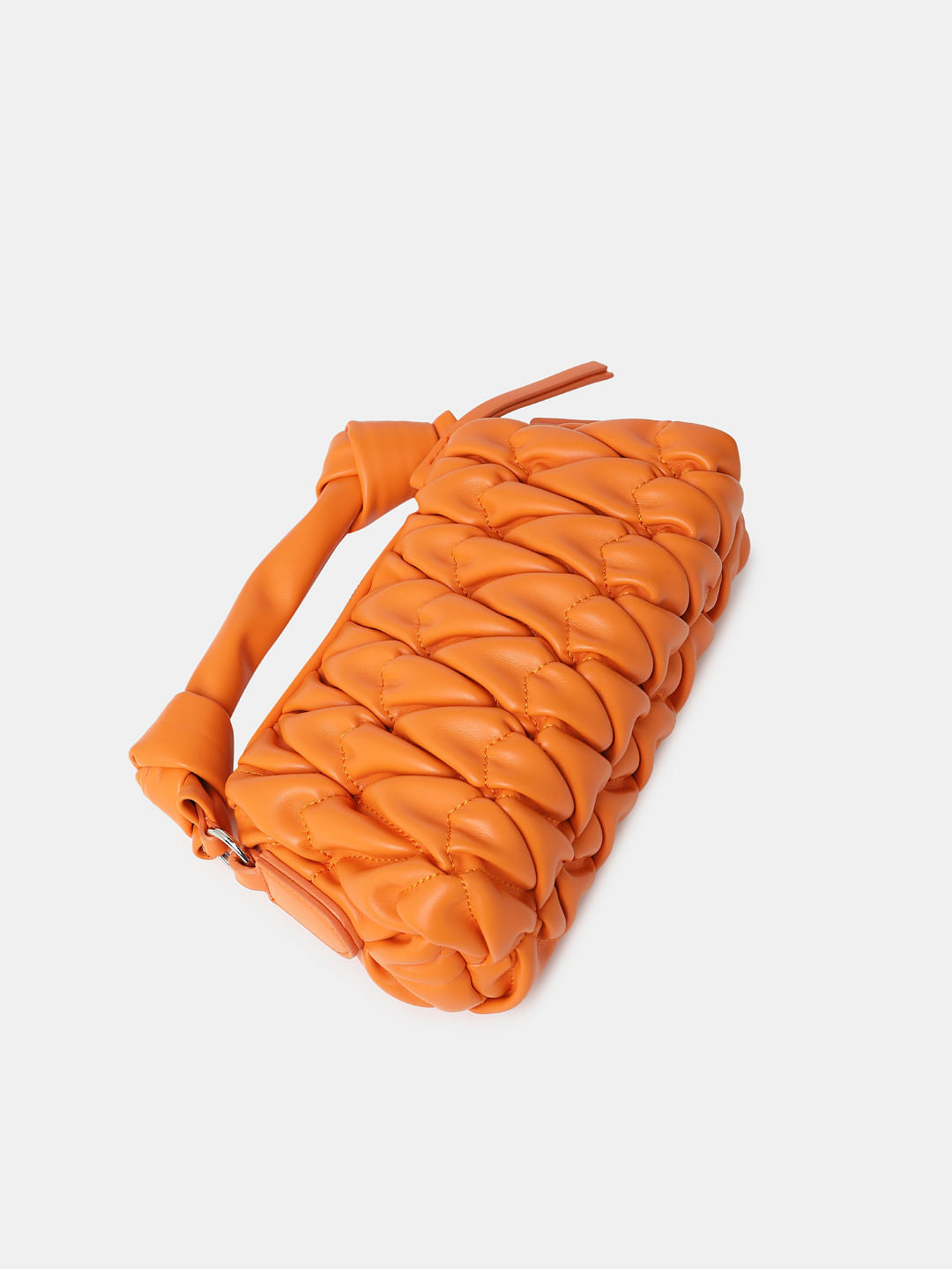Orange Structured Sling Bag