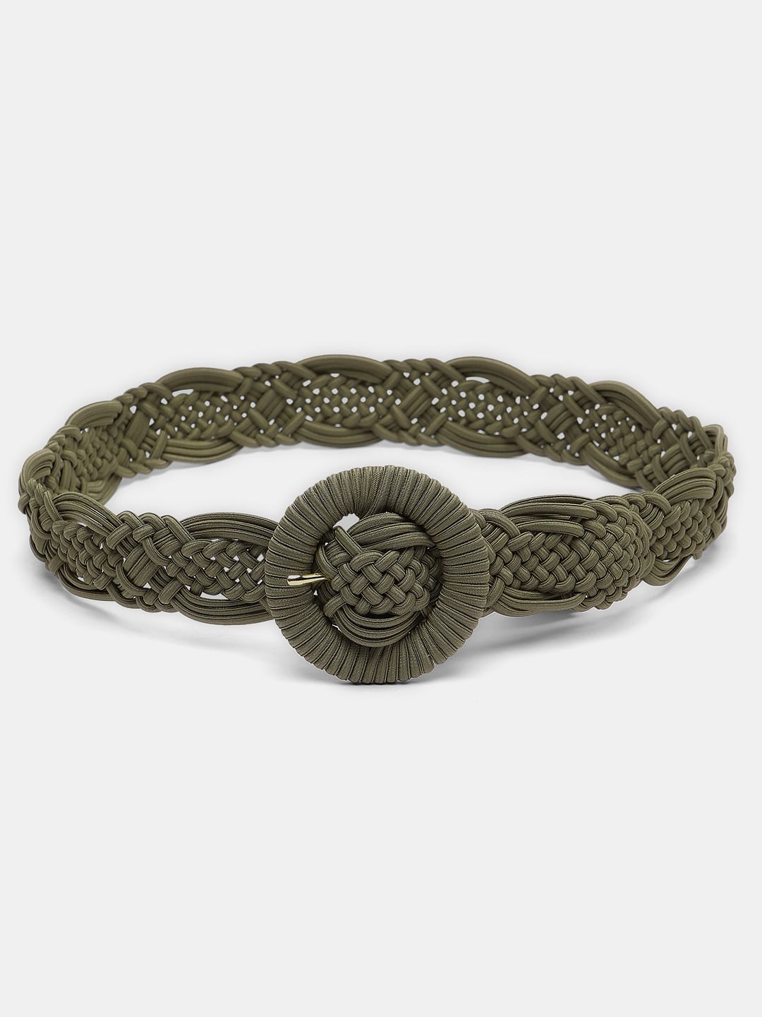 Green Jute Crochet Belt