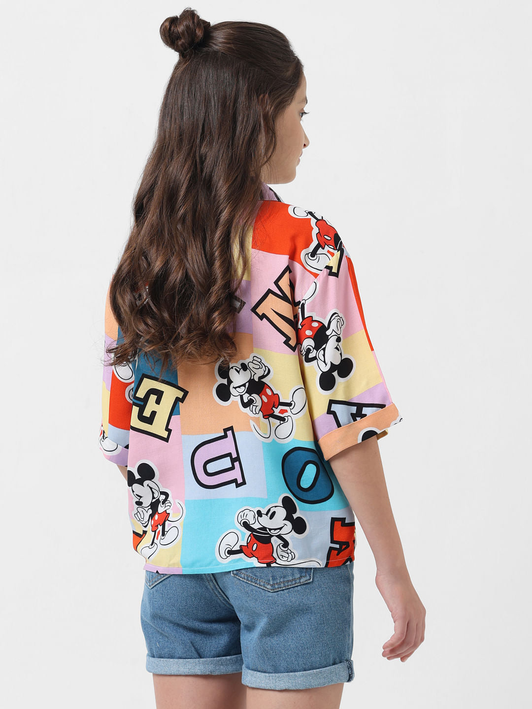 Girl X Disney White Colourblocked Shirt