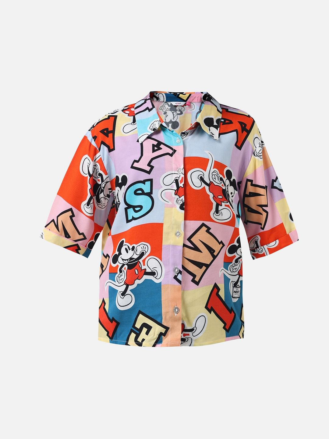 Girl X Disney White Colourblocked Shirt
