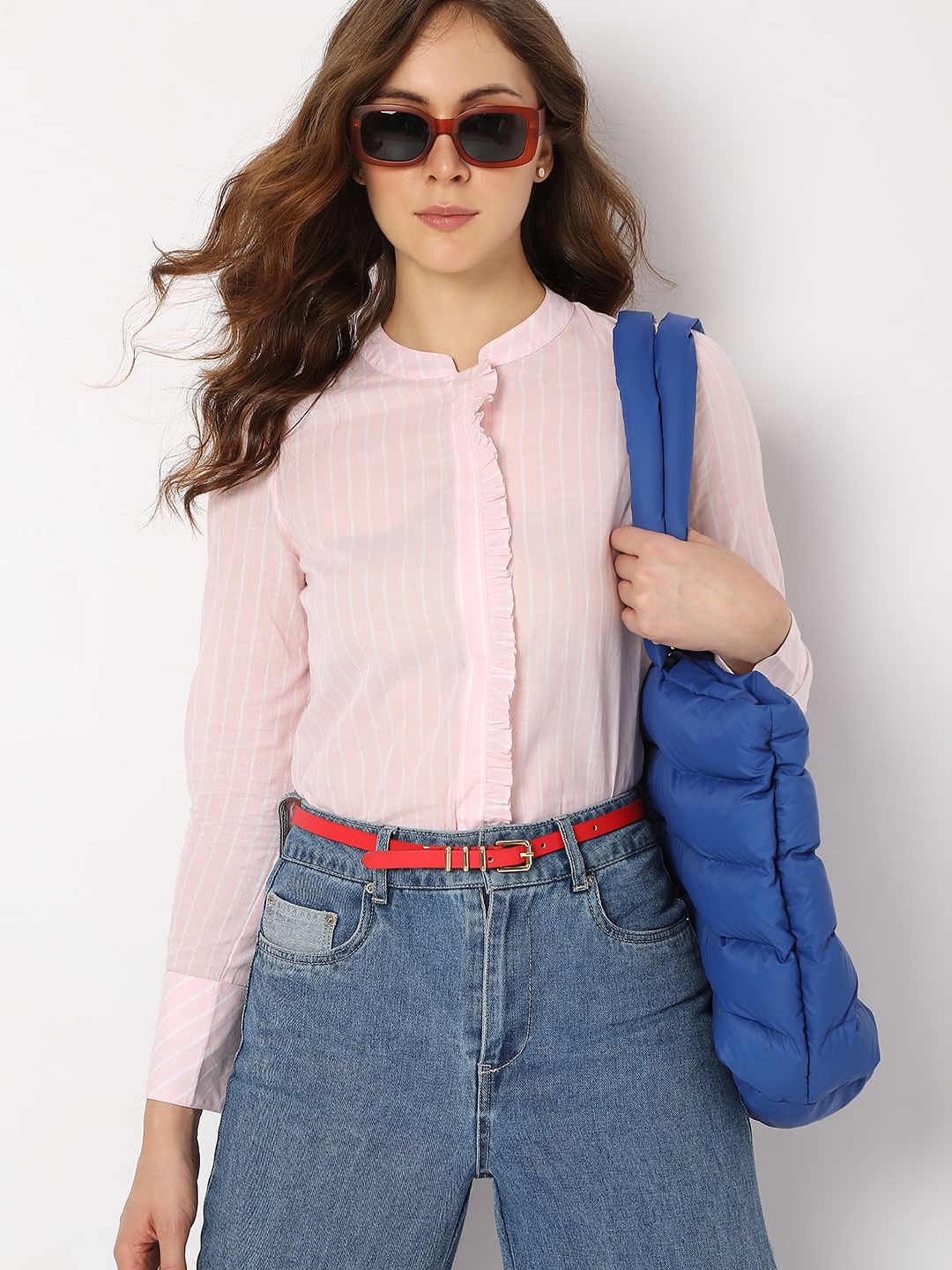 Light Pink Striped Shirt
