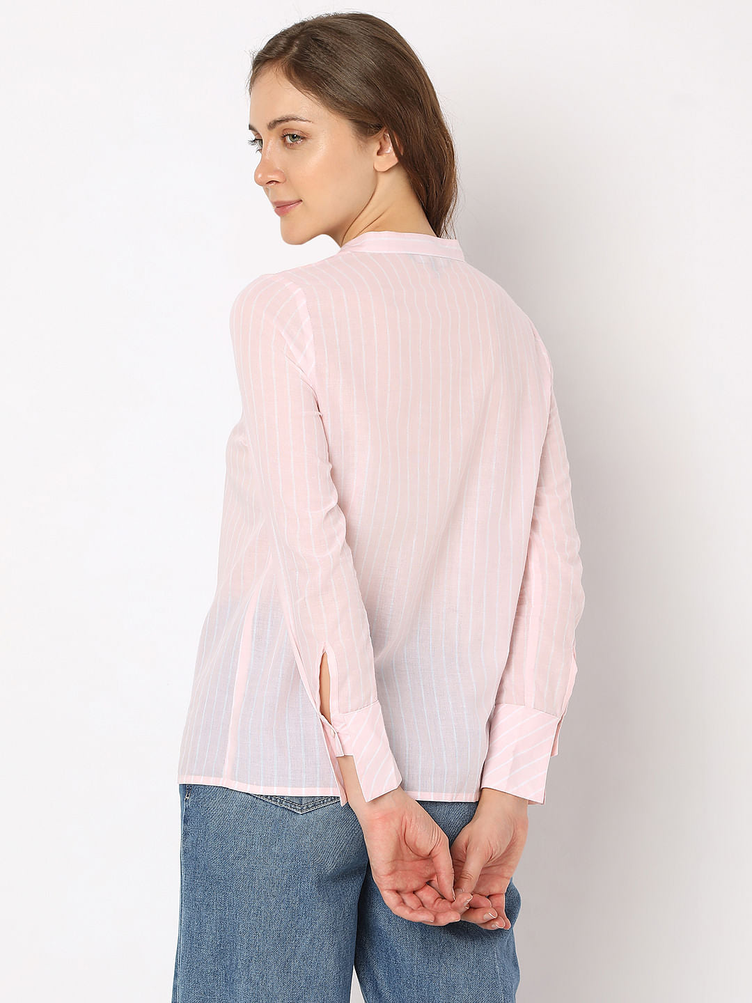 Light Pink Striped Shirt