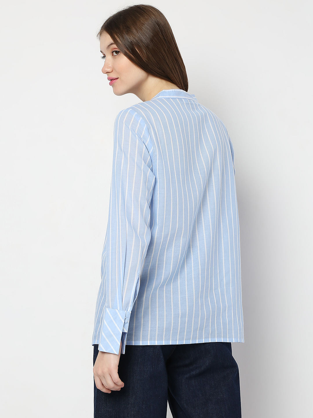 Blue Striped Top