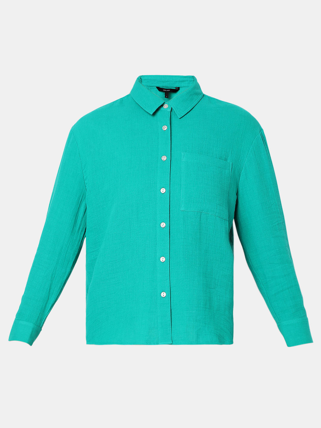 Green Drop Shoulder Shirt