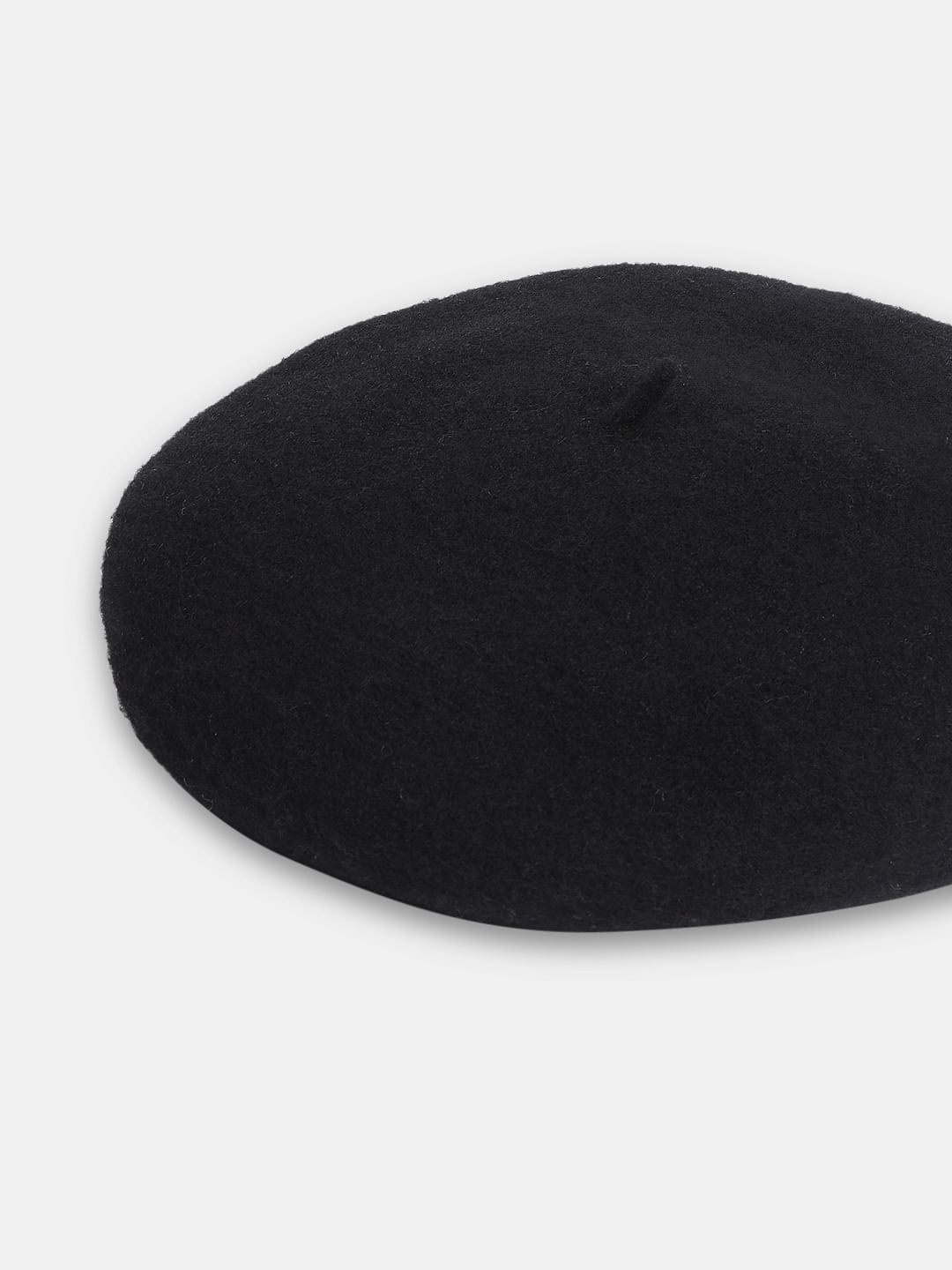 Black Wool Beret