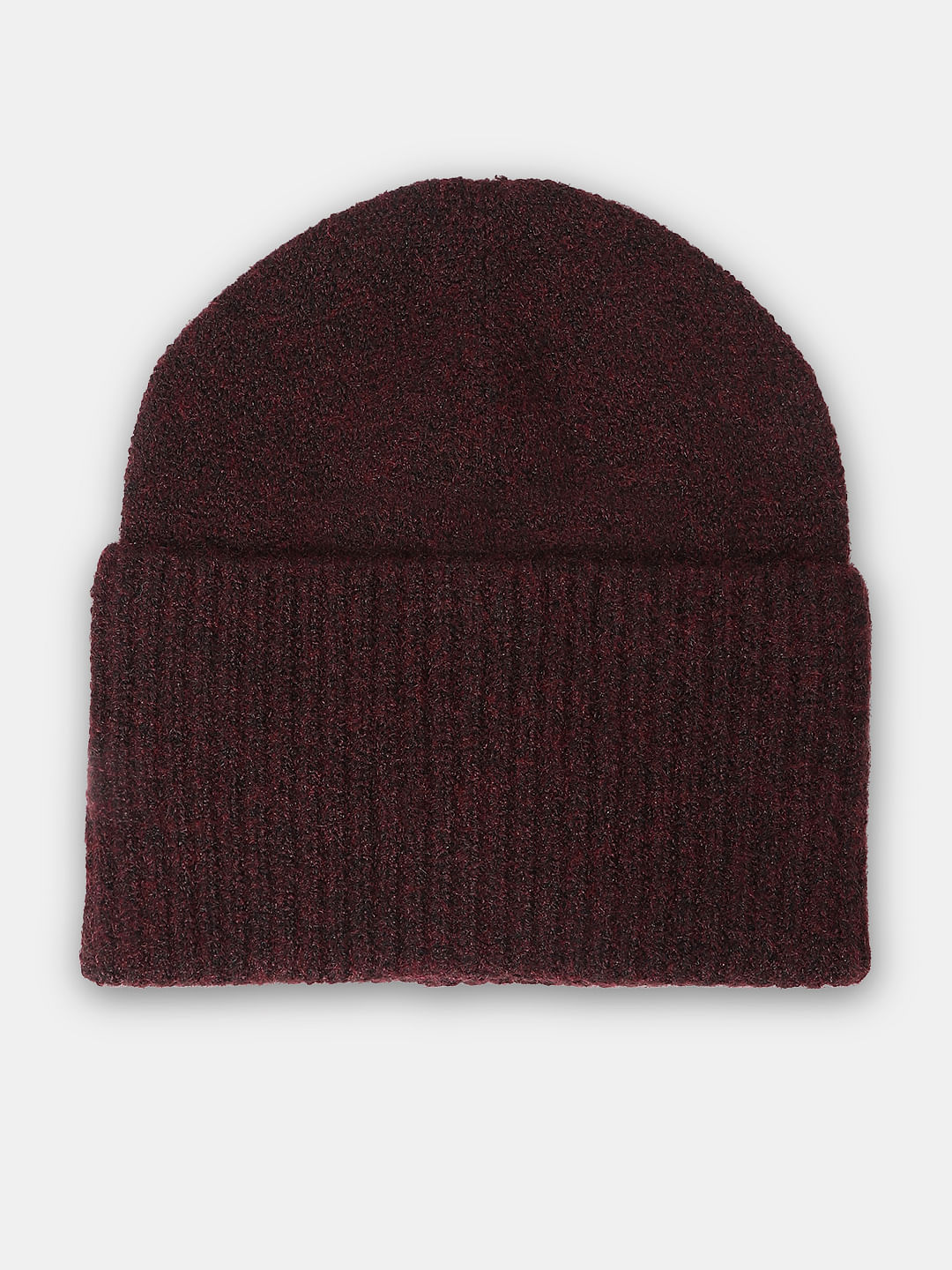 Burgundy Wool Beanie
