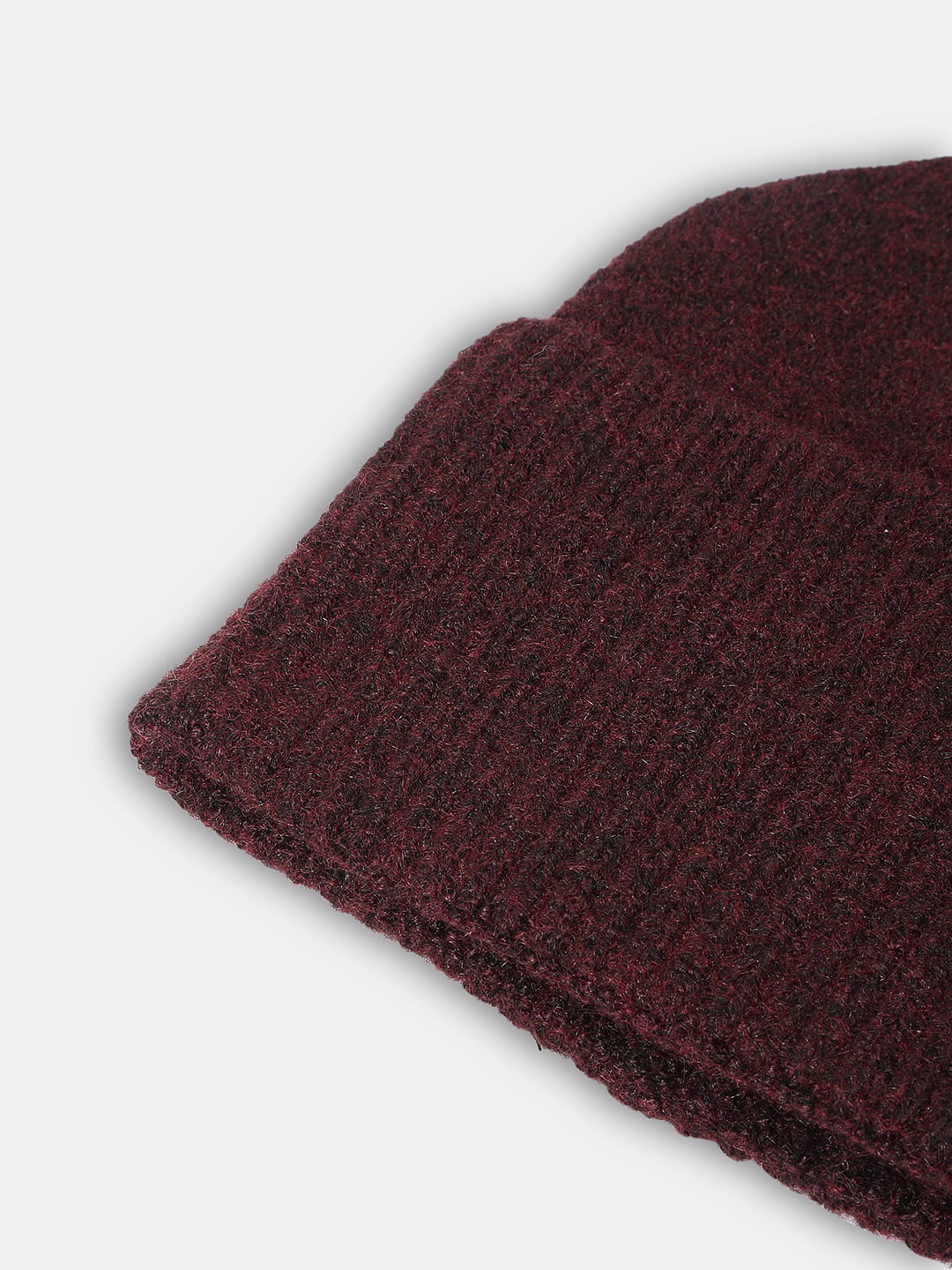 Burgundy Wool Beanie