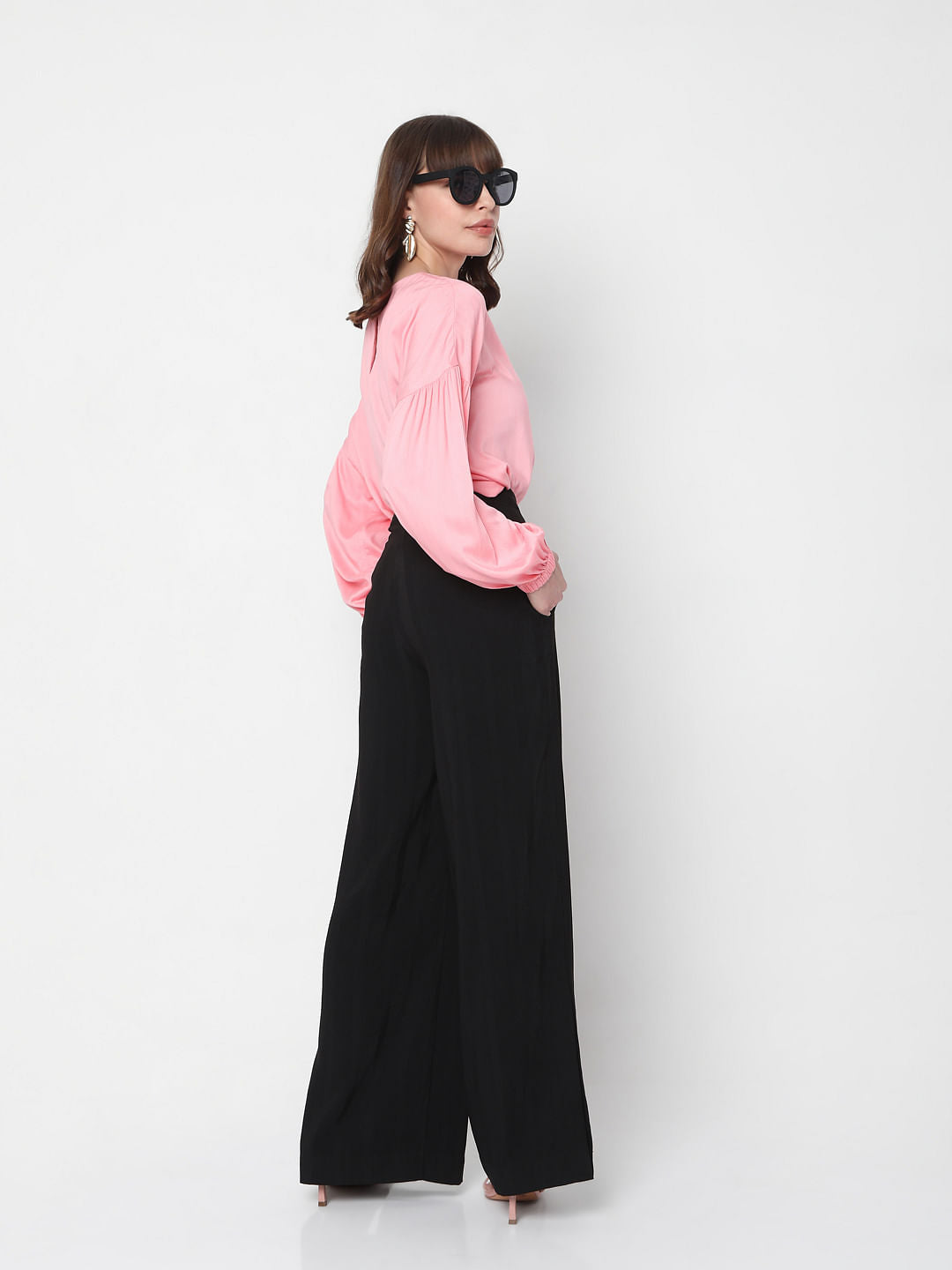 Pink Drop Shoulder Top