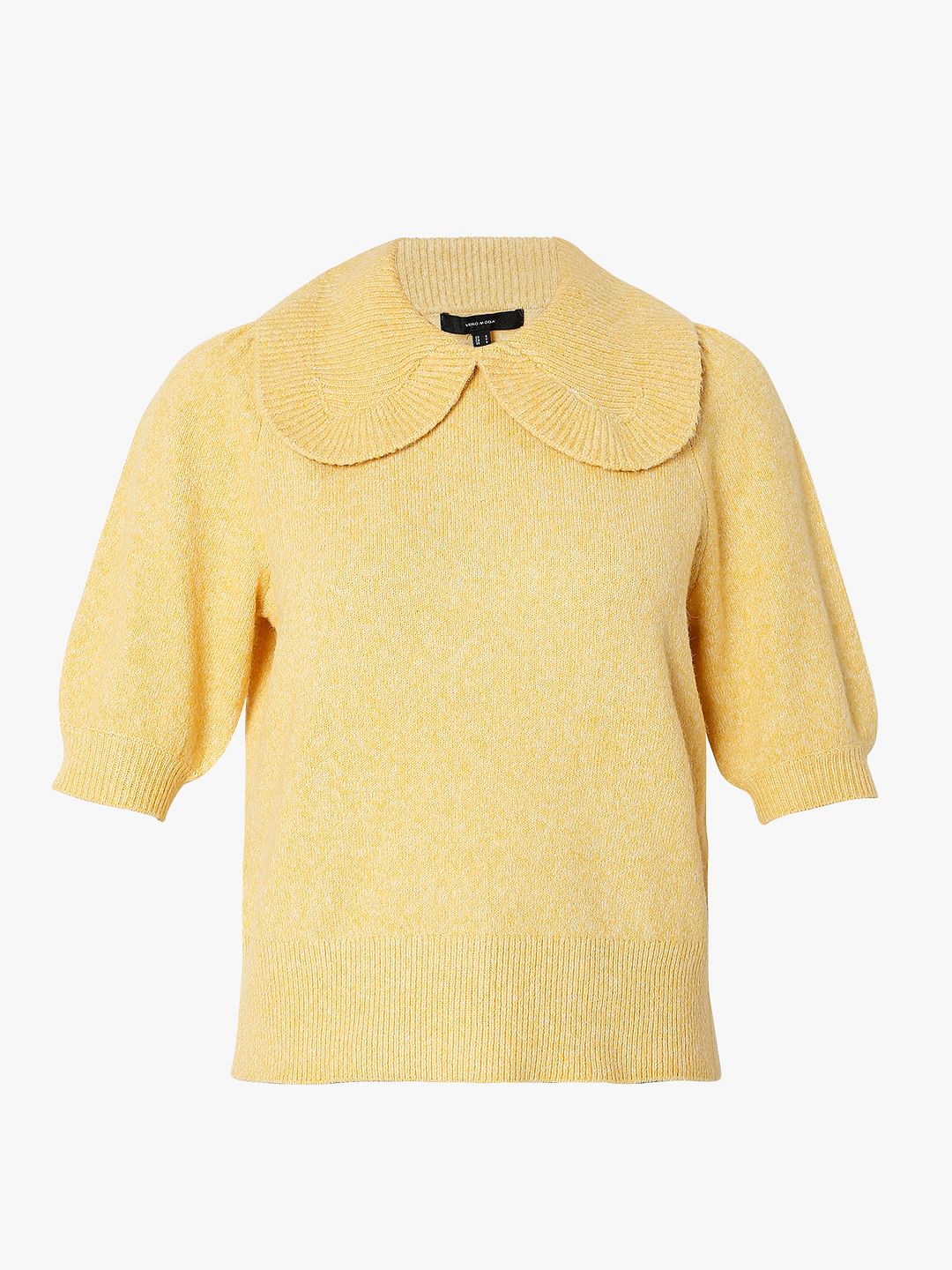 Yellow Peter Pan Collar Top
