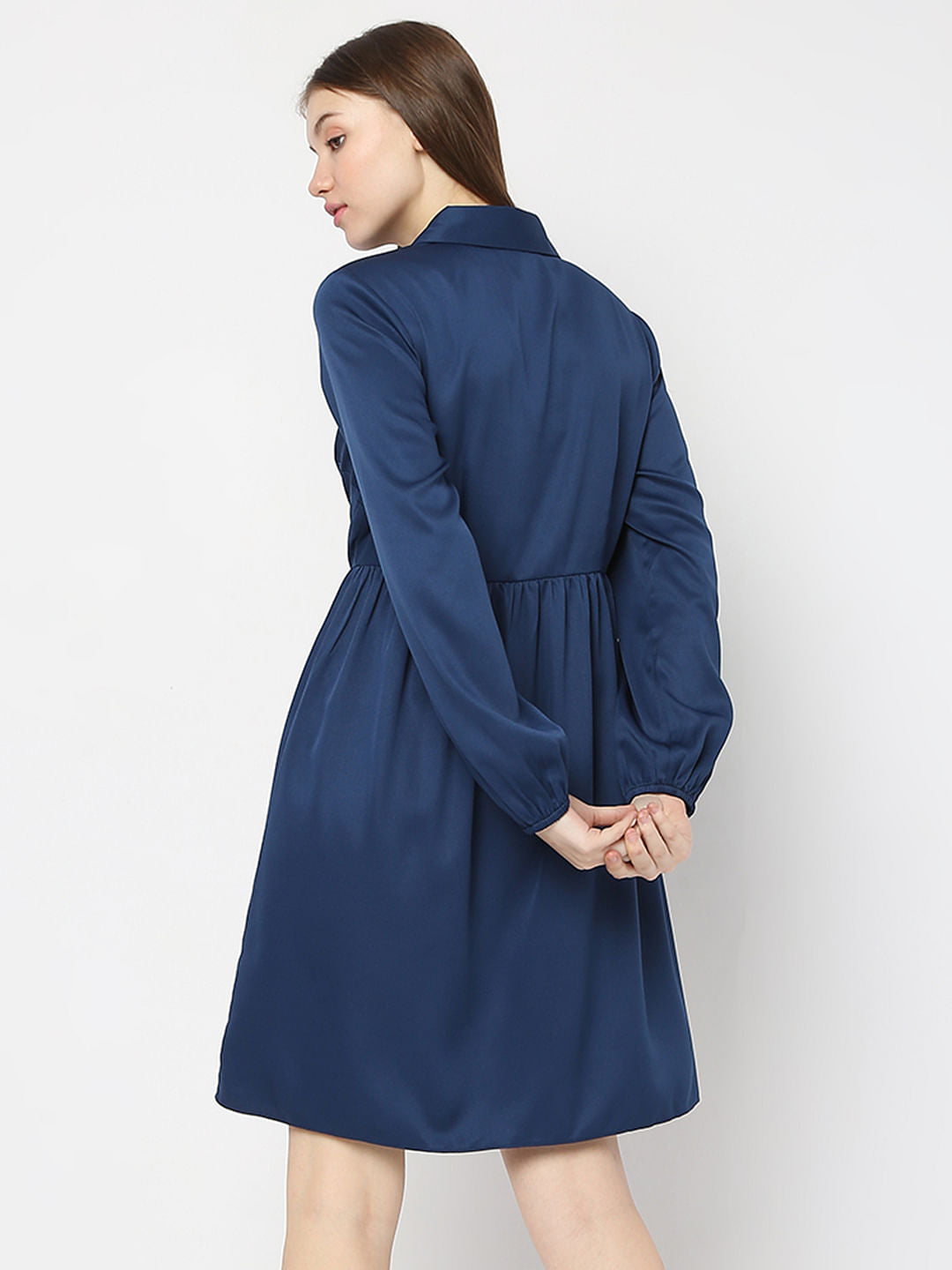 Dark Blue Shirt Dress