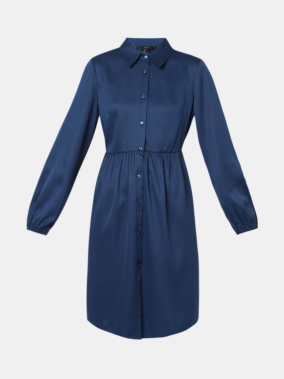 Dark Blue Shirt Dress