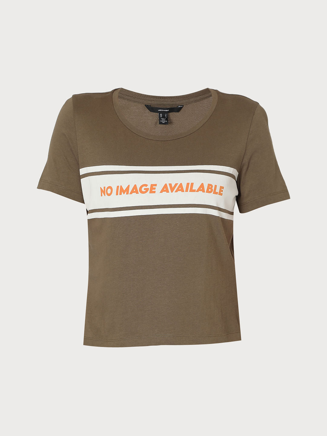 Green Text Print T-Shirt