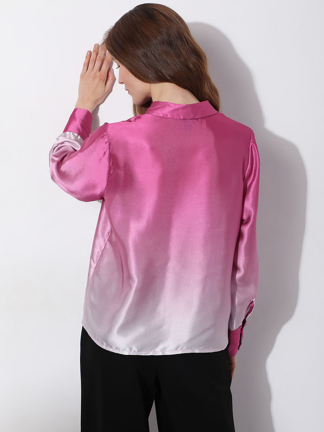 Pink Ombre Full Sleeves Shirt