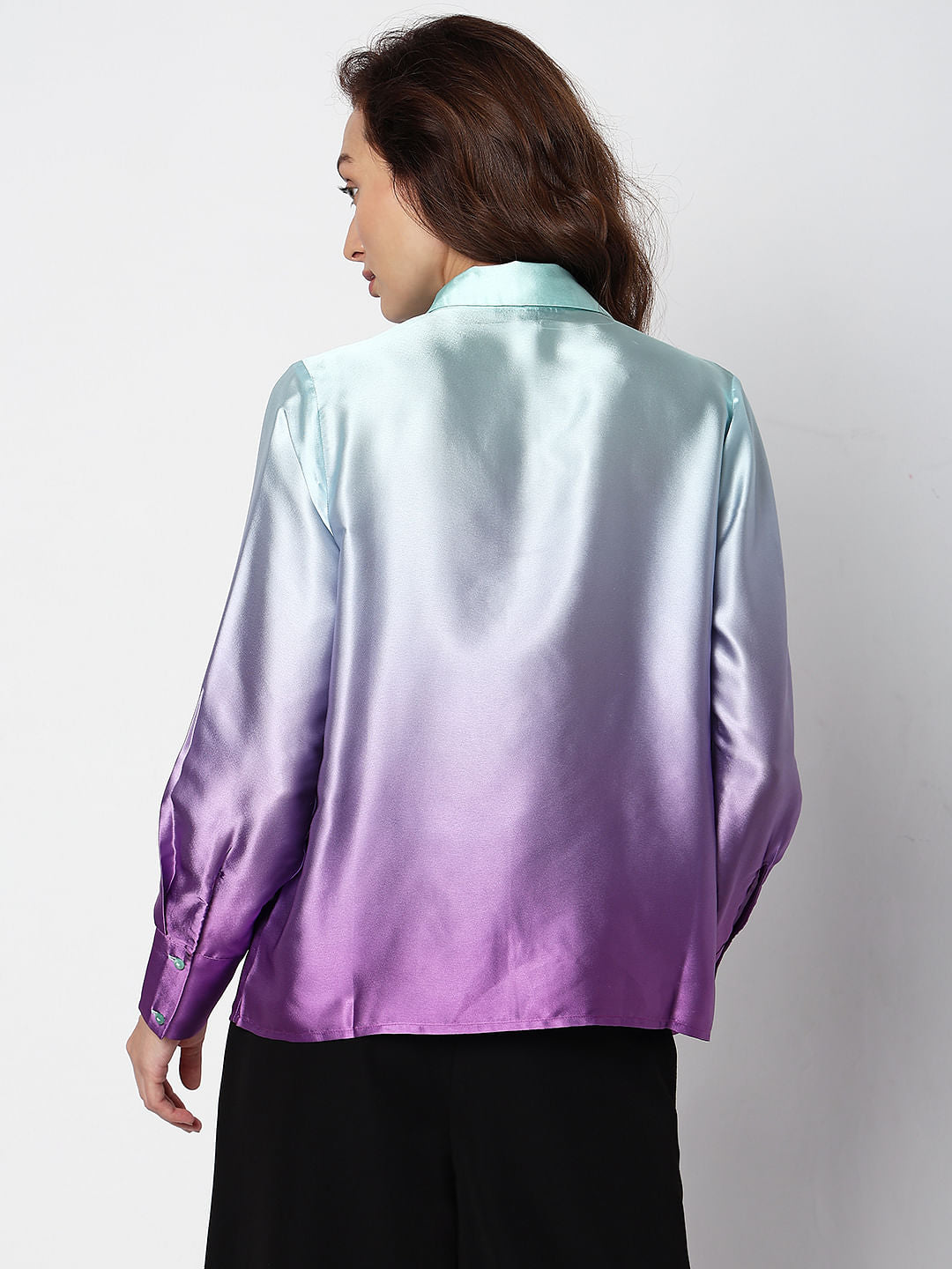 Purple Ombre Full Sleeves Shirt