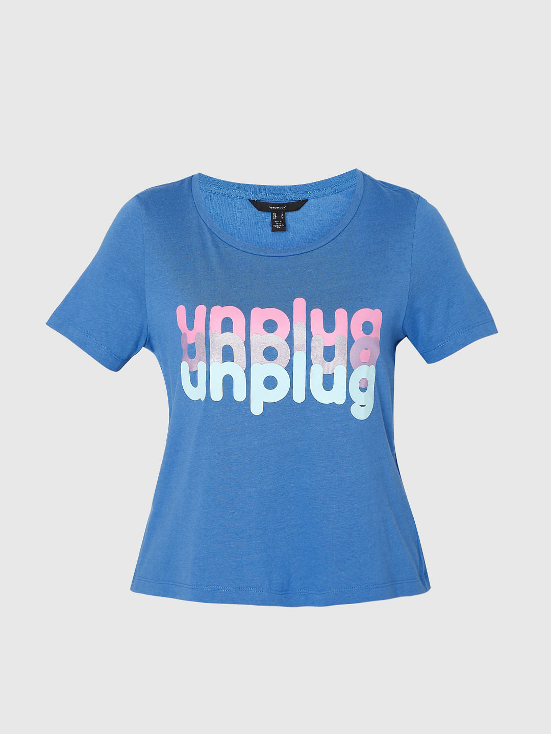 Blue Graphic Print T-Shirt