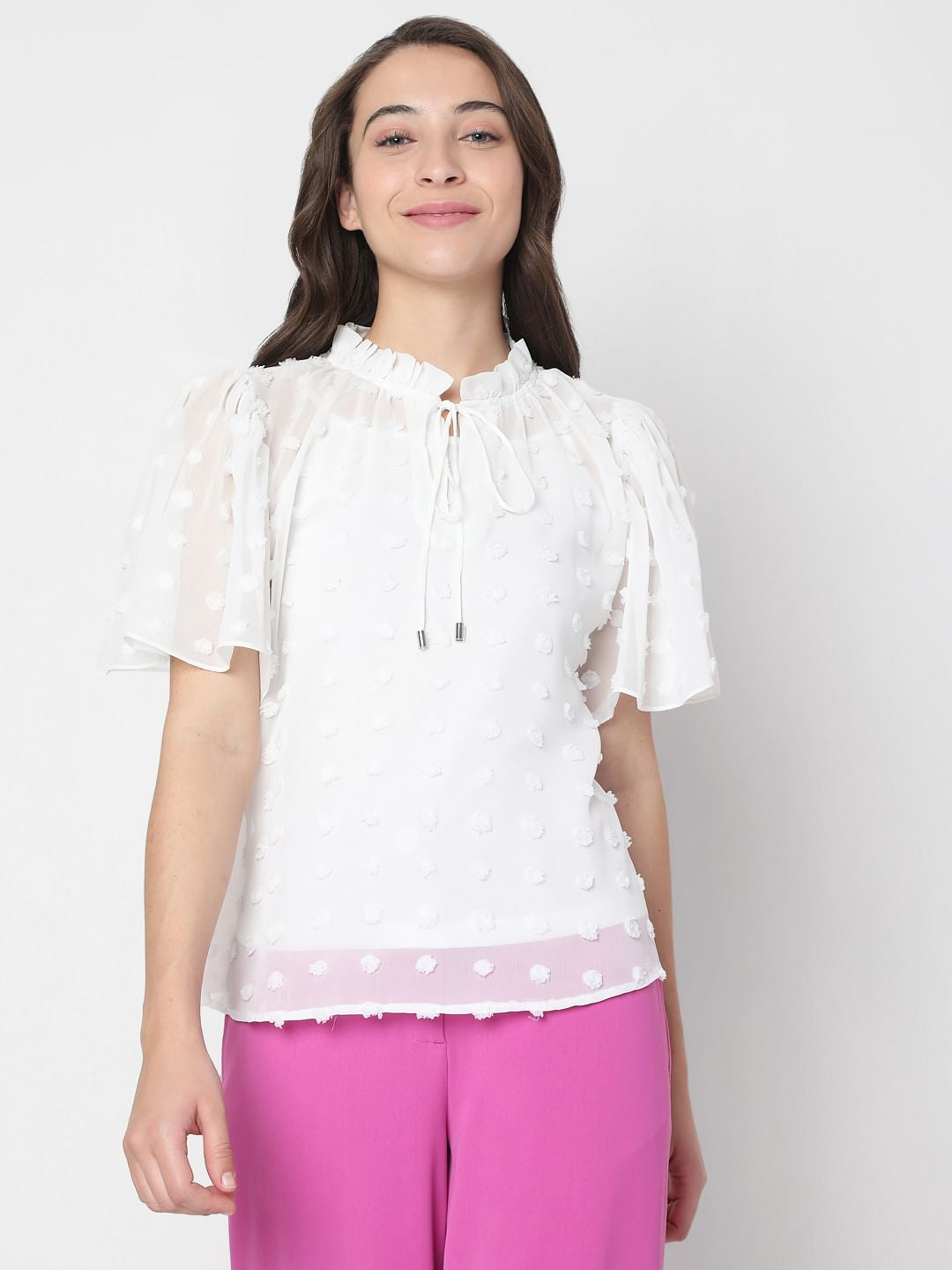 White Dobby Top