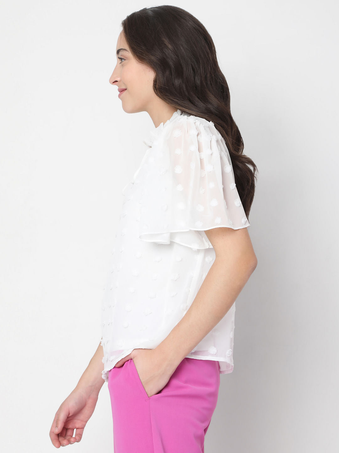 White Dobby Top