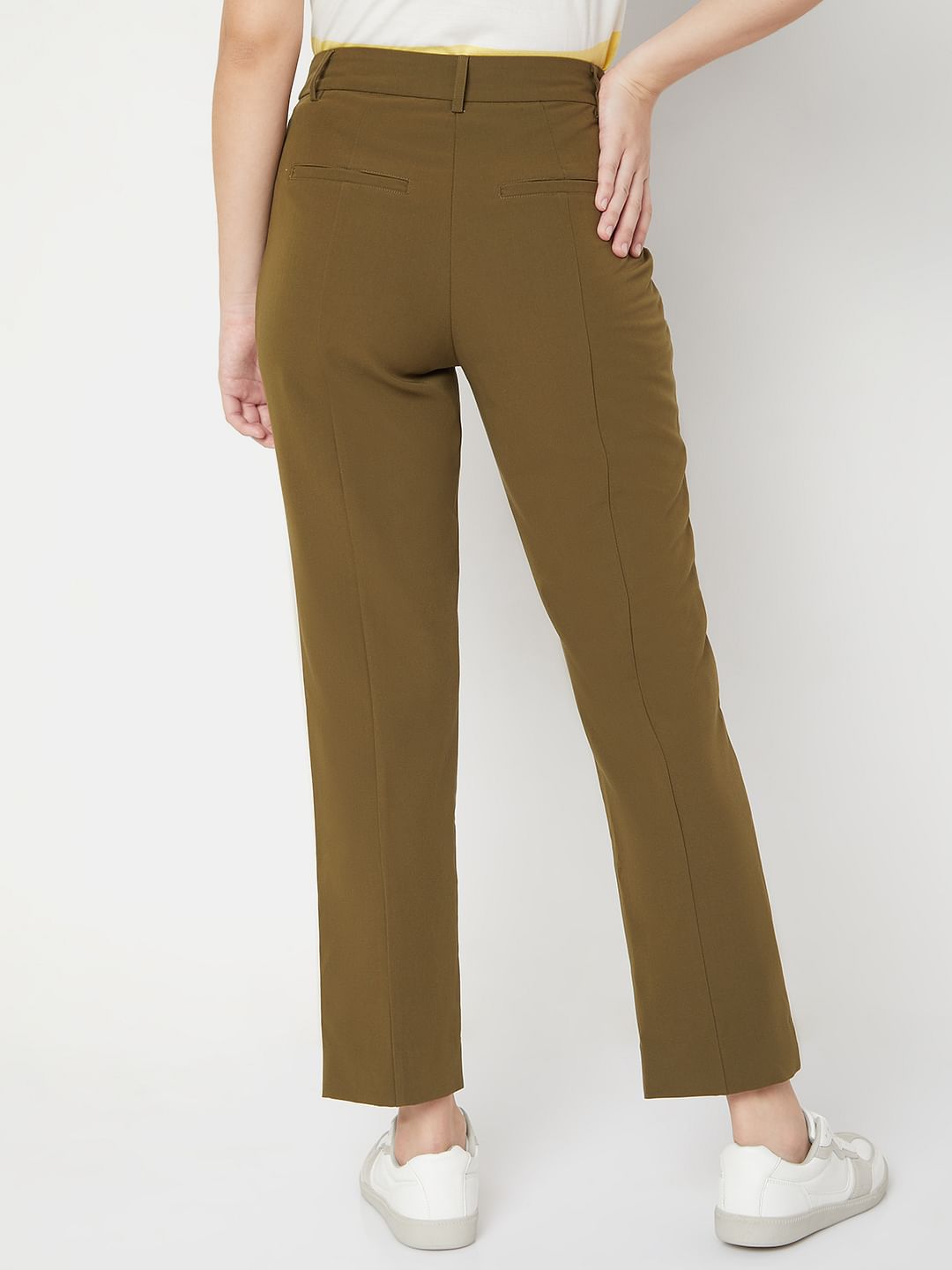 Green High Waist Trousers