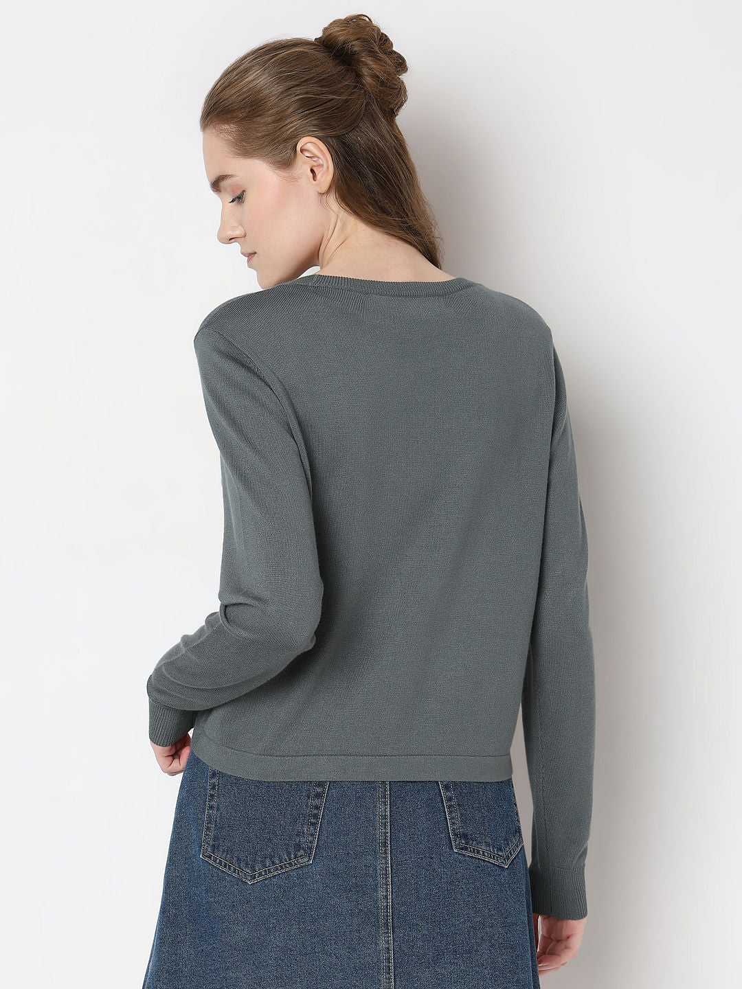 Dark Green Long Sleeve Pullover