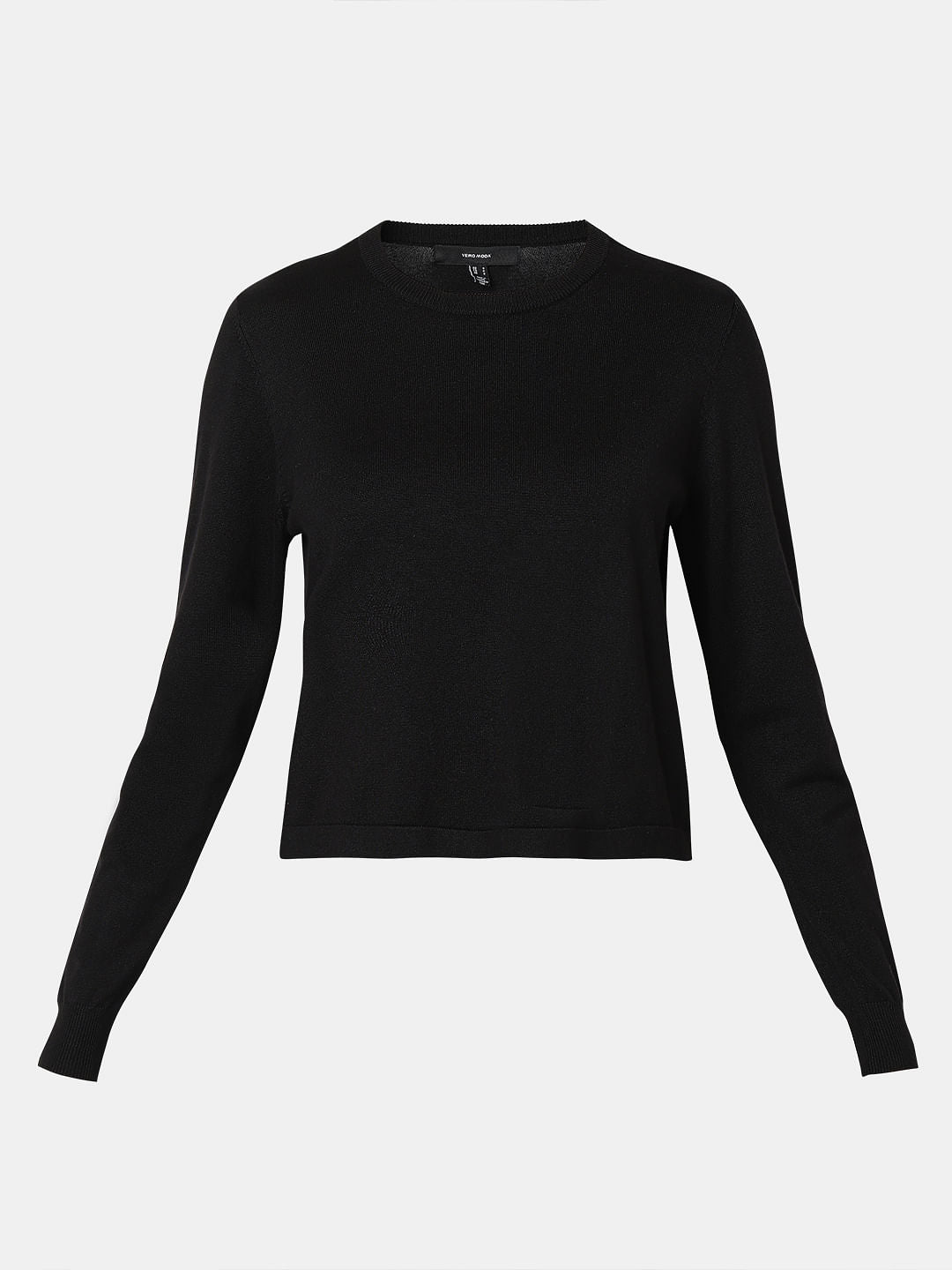 Black O-Neck Pullover