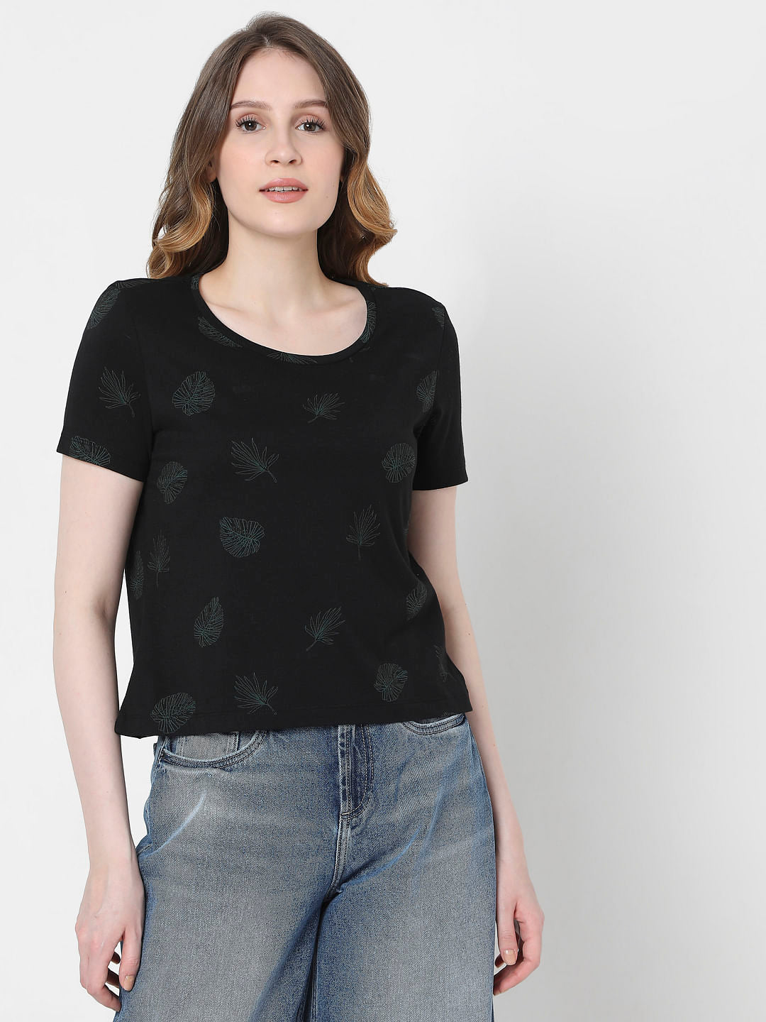 Black Printed T-Shirt