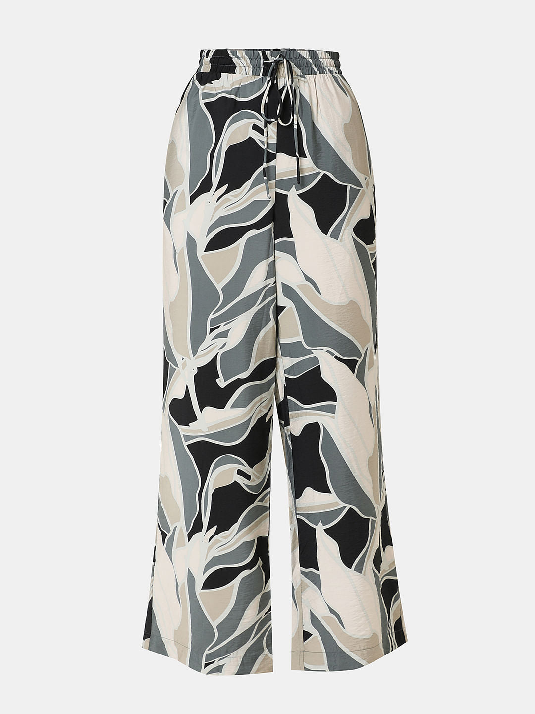 Black Printed Co-Ord Set Pants