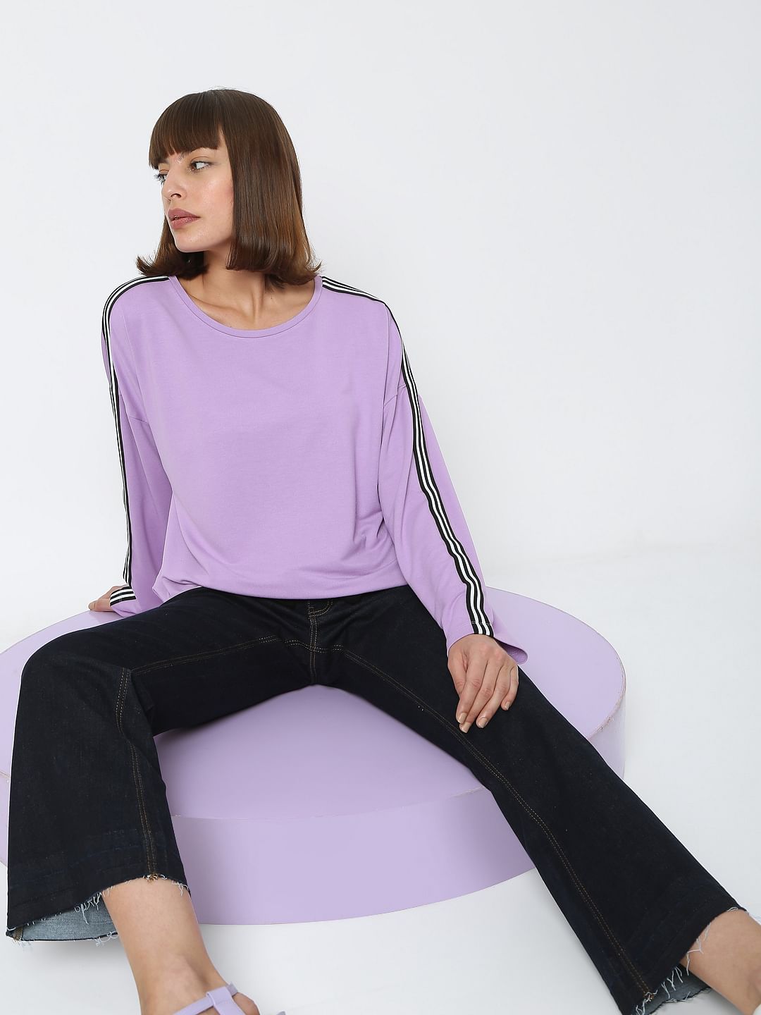 Dark Blue Mid Rise Petra Bootcut Jeans