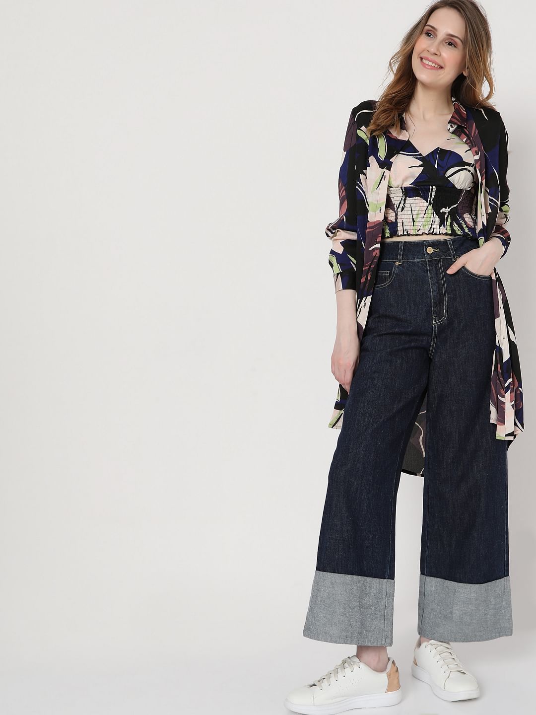 Blue High Rise Petra Bootcut Jeans