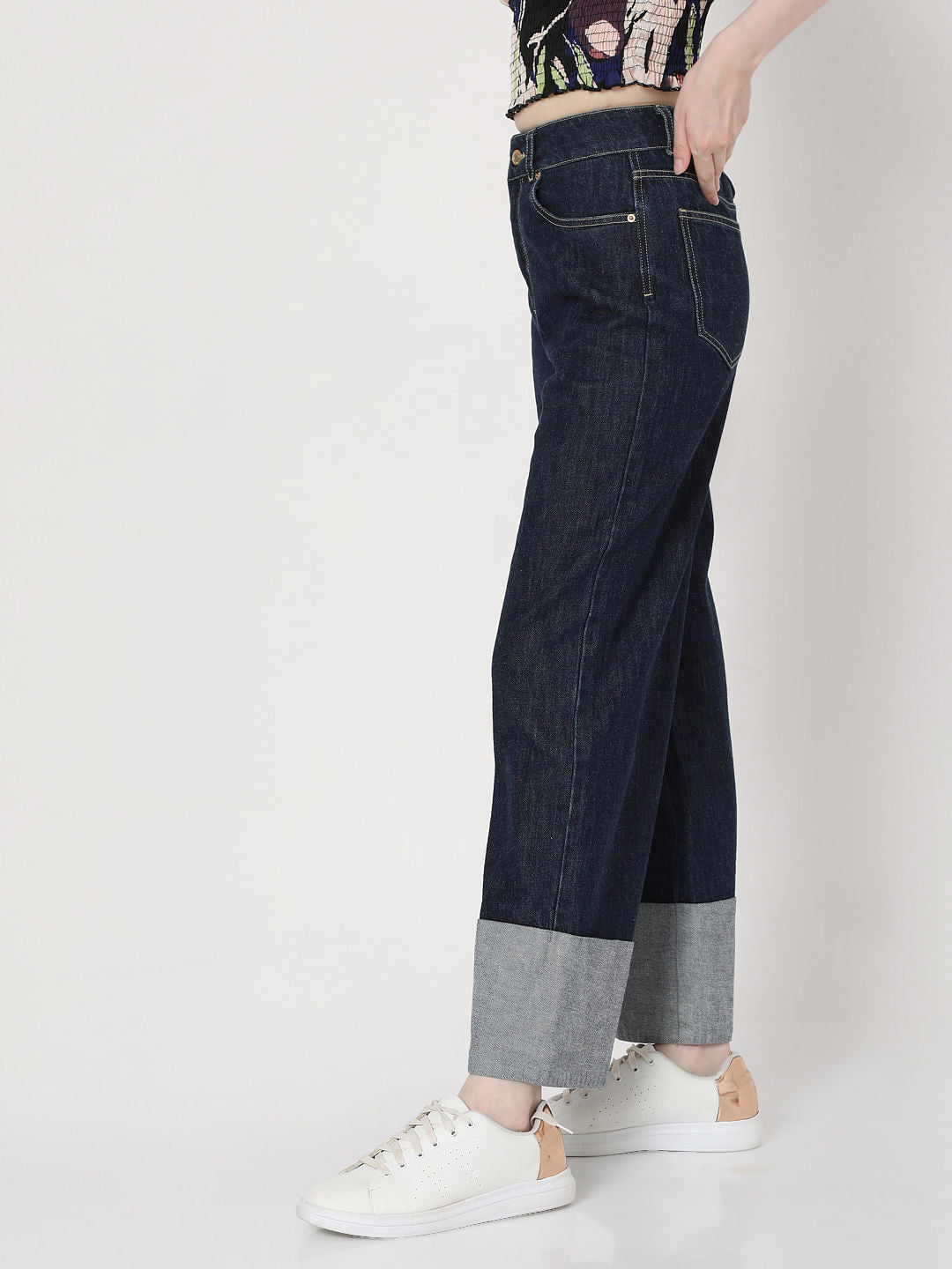 Blue High Rise Petra Bootcut Jeans