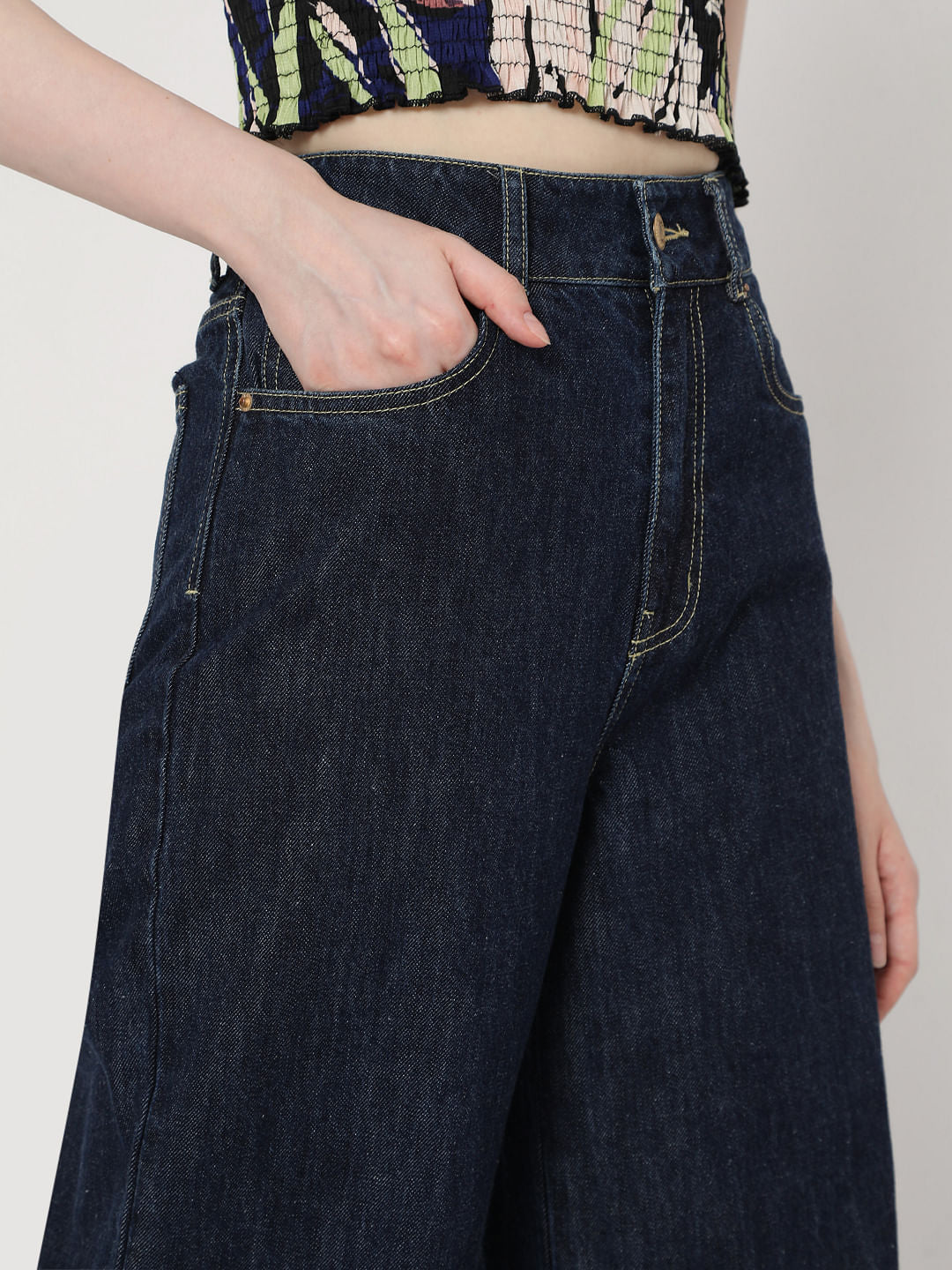 Blue High Rise Petra Bootcut Jeans