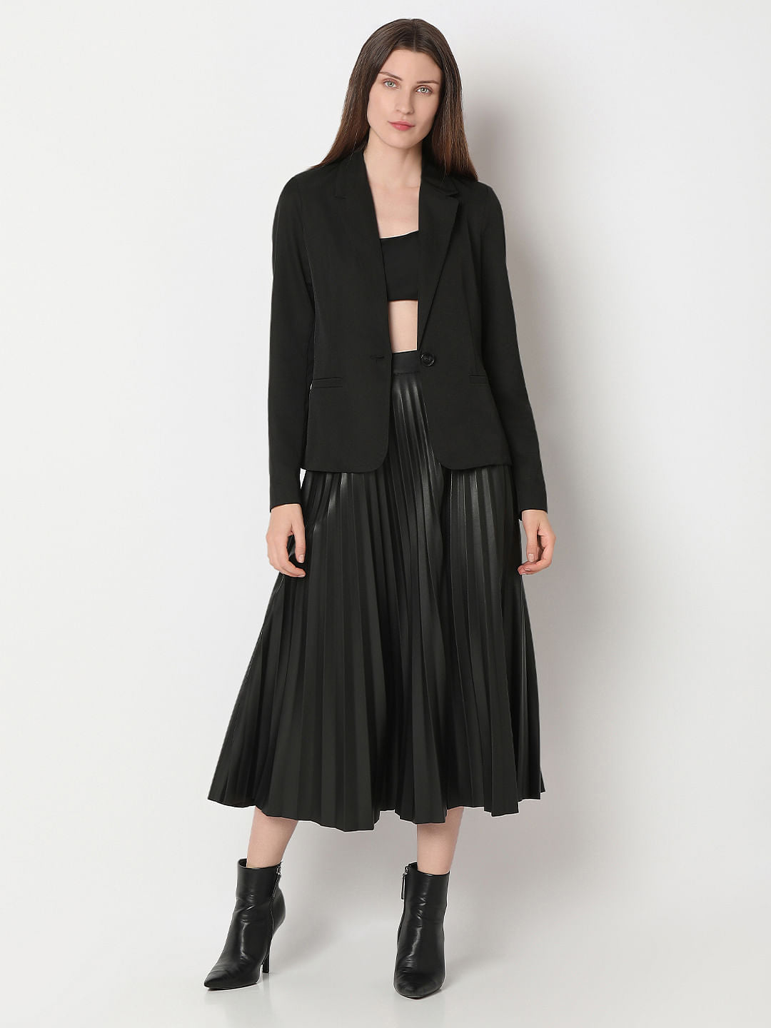 Black Single Breasted Blazer