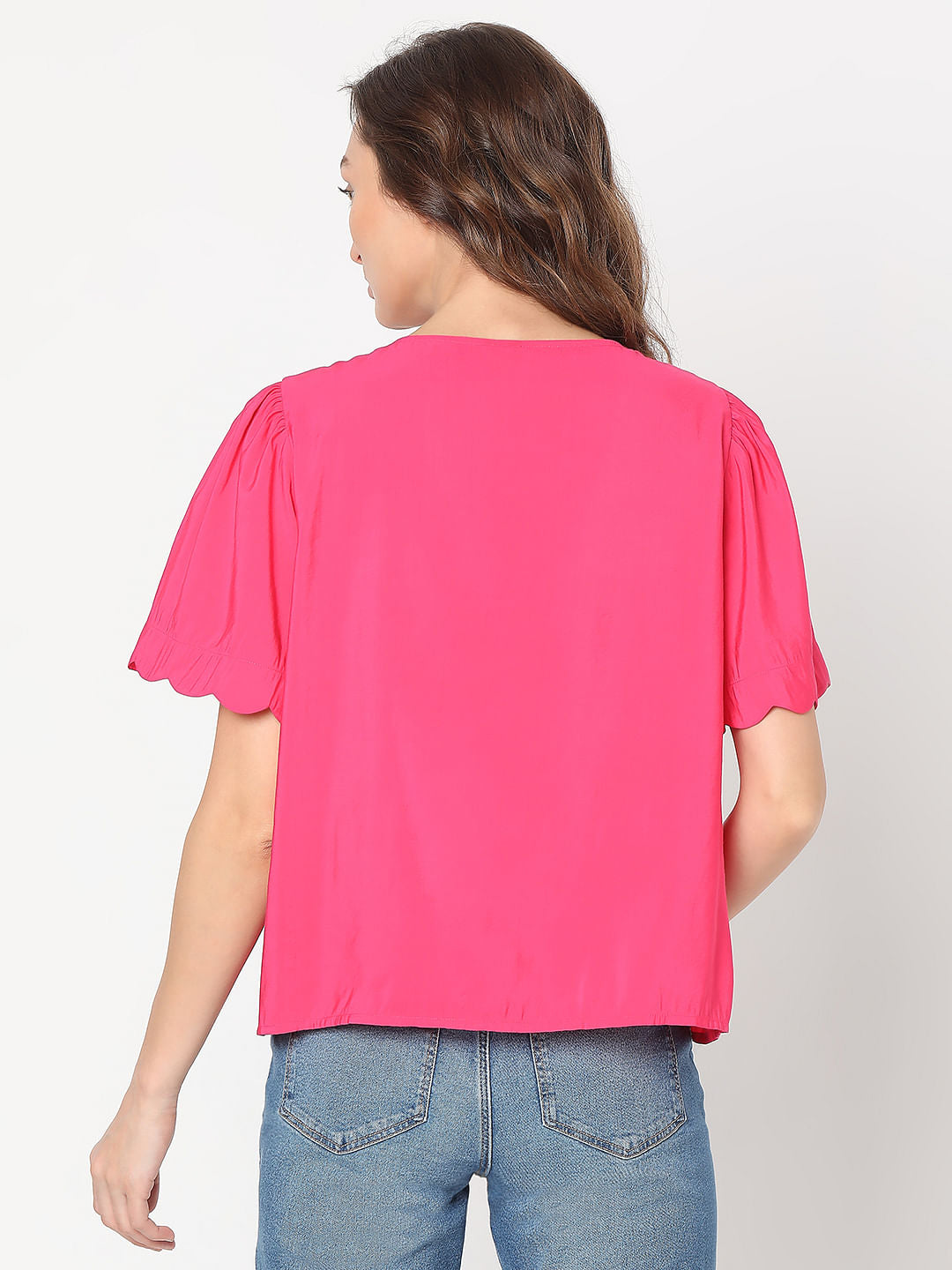 Pink Short Sleeves Top