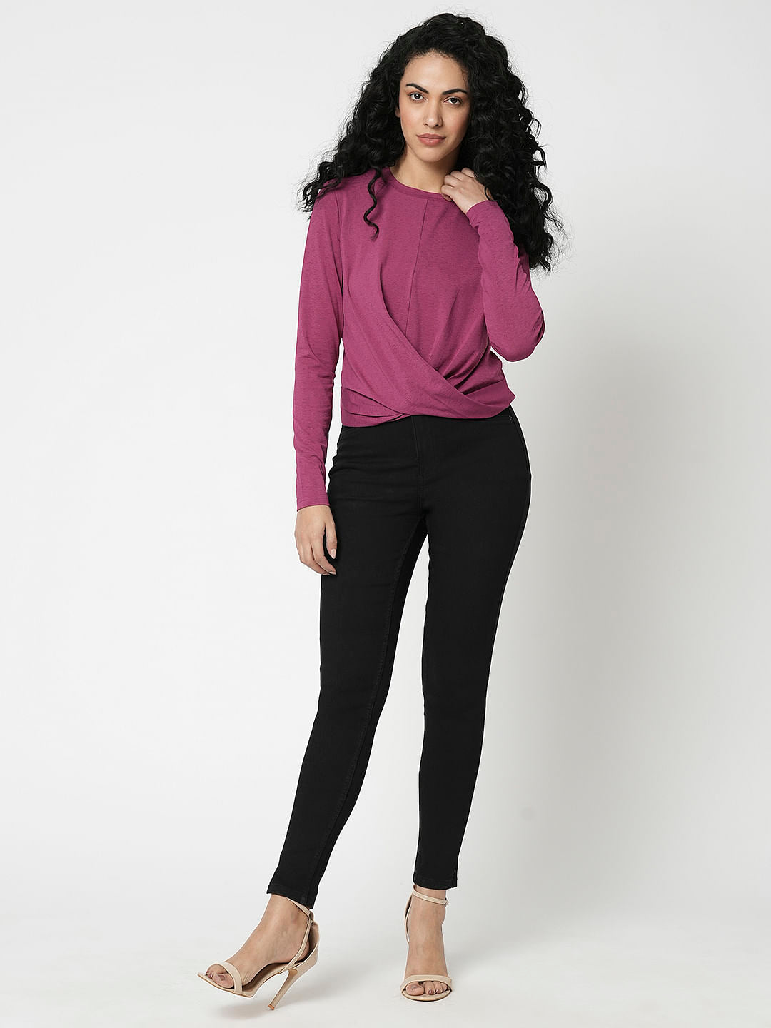 I.Scenery By Vero Moda Black High Rise Skinny Jeggings