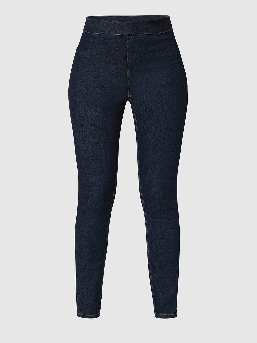 I.Scenery By Vero Moda Dark Blue High Rise Skinny Jeggings