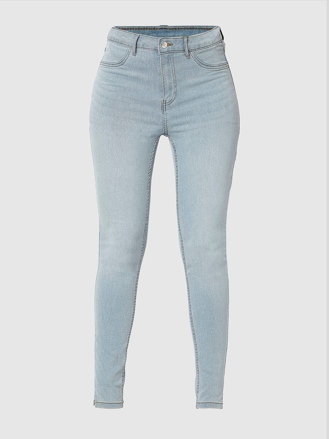 I.Scenery By Vero Moda Light Blue High Rise Skinny Jeggings