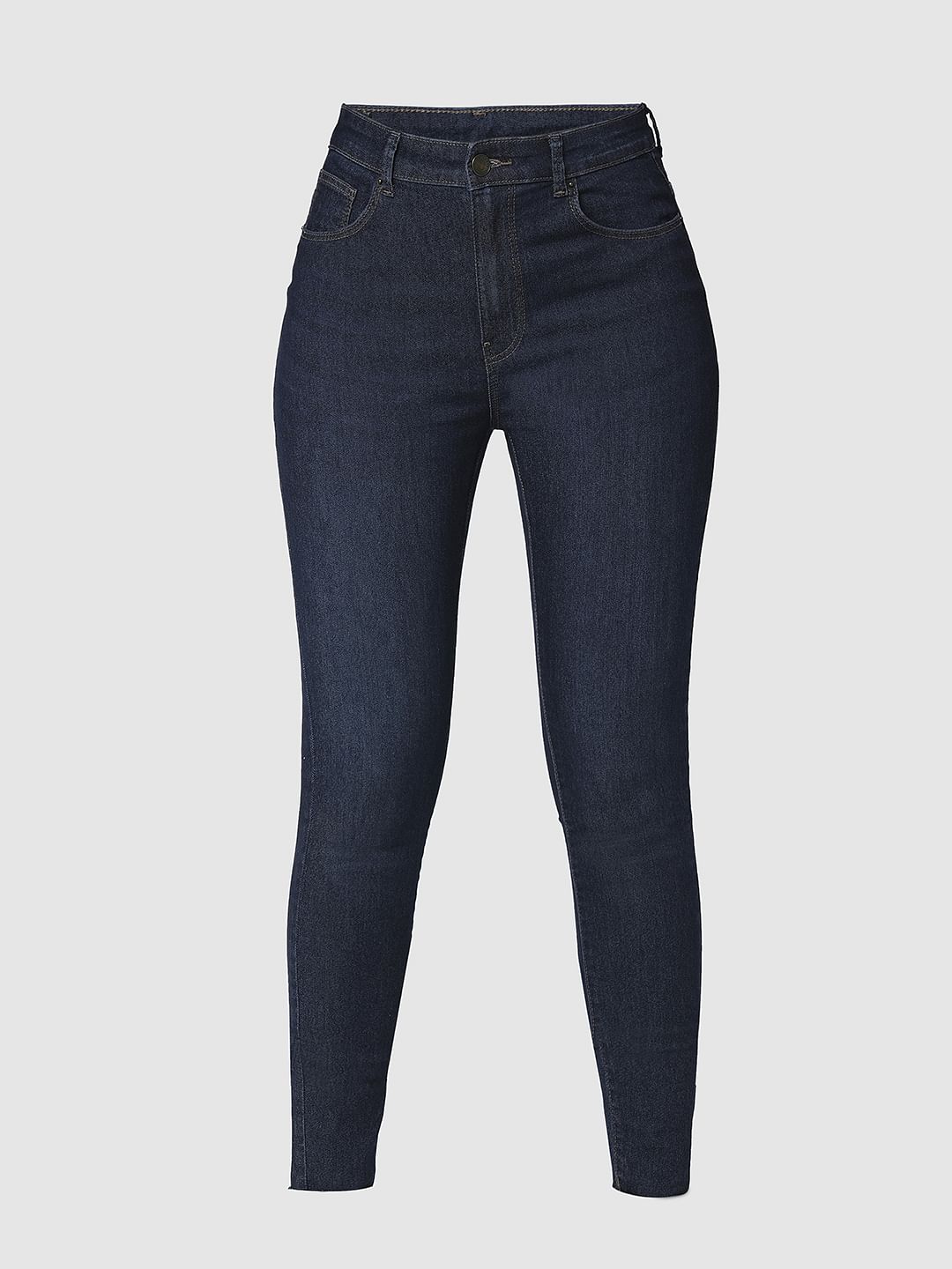 I.Scenery By Vero Moda Dark Blue High Rise Wendy Skinny Fit Jeans