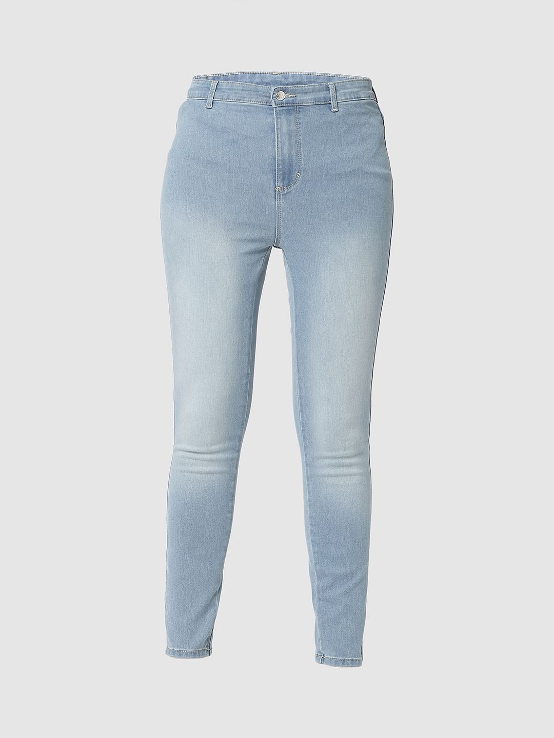 I.Scenery By Vero Moda Light Blue High Rise Wendy Skinny Fit Jeans